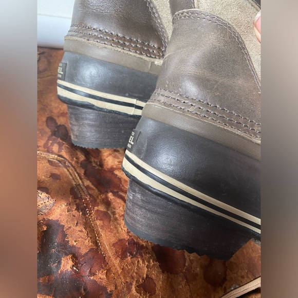 SOREL Carly Conquest I leather duck  boots waterproof size 7 - Picture 9 of 14